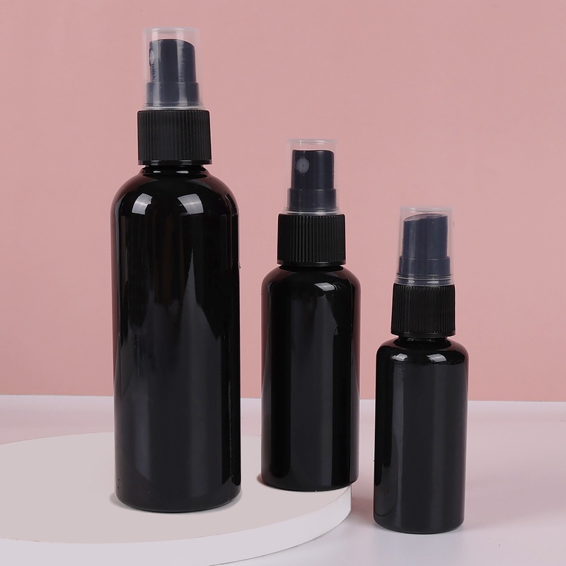 Bình Xịt Chiết Mỹ Phẩm Bằng Nhựa 10/20/30/50/100/200ML Màu Trắng/Đen Tiện Dụng
