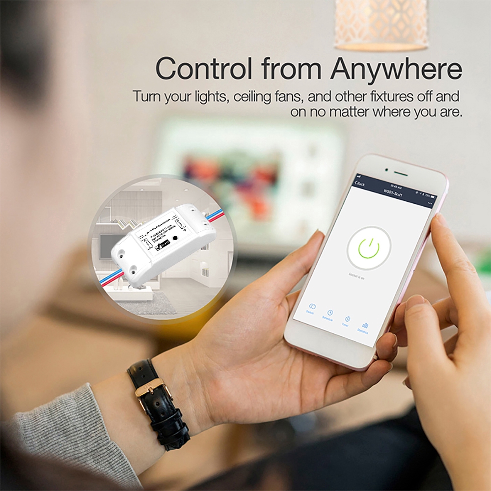 Mô đun điều khiển hẹn giờ thông minh bằng wifi 10A 220V