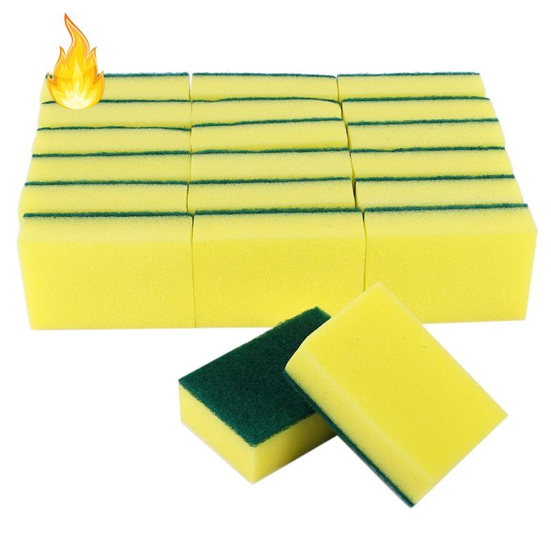 Set 20 Miếng Bọt Biển Rửa Chén/Nhà Bếp/Phòng Tắm/Ô Tô Không Mùi Đa Năng