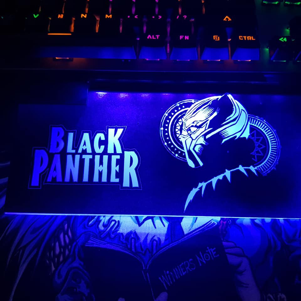 Tấm che VGA ReLIFE (Backplate) Mẫu Black Panther led RGB, tấm che giúp bảo vệ card màn hình, làm đẹp góc máy tính