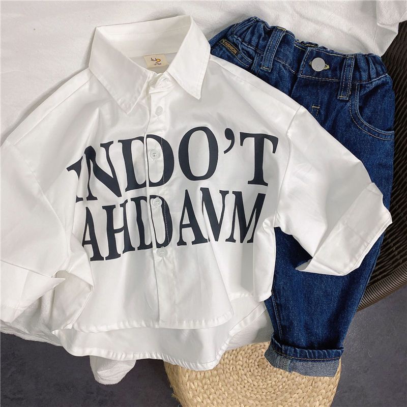 Áo Sơ Mi Dài Tay Phong Cách Nhật Bản Thời Trang Cho Bé Trai