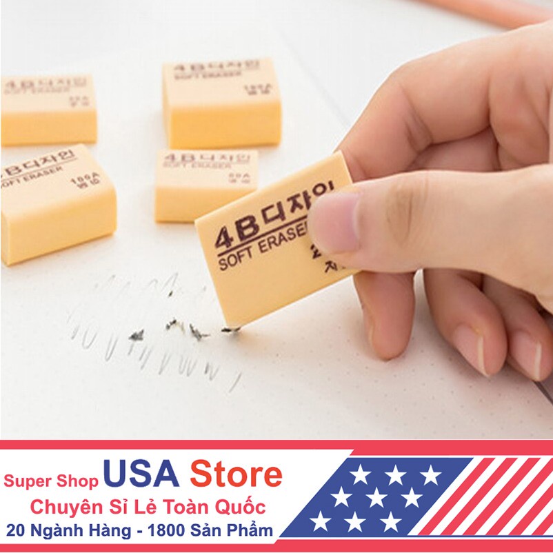 Tẩy Bút Chì 4B ️- Gôm Tẩy Bút Chì Học Sinh Loại 1