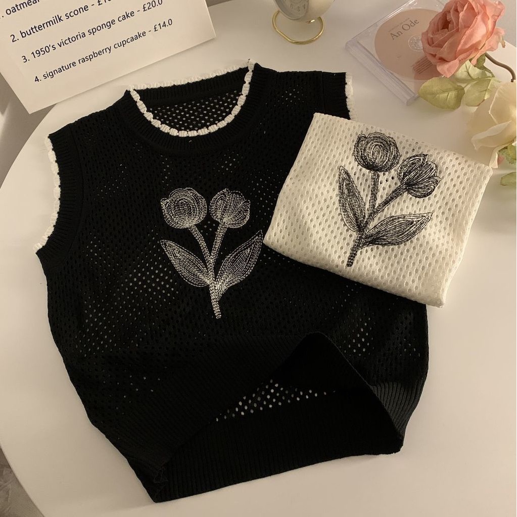 Áo Dệt Kim Sát Nách Thiết Kế Mới Thời Trang Dành Cho Mùa Hè