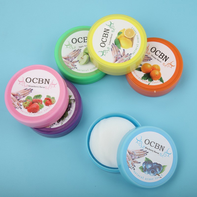 ( Chọn mùi ) Hộp 26 Miếng Tẩy Nước Sơn Móng Tay Thường OCBN Natural - Khăn giấy ướt tẩy sơn móng tay