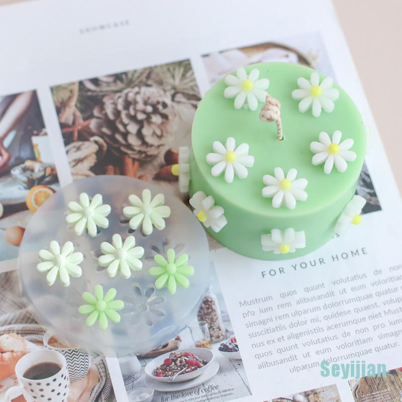 Khuôn silicone Làm Xà Phòng / Nến Thơm Hình Hoa Hướng Dương mini diy