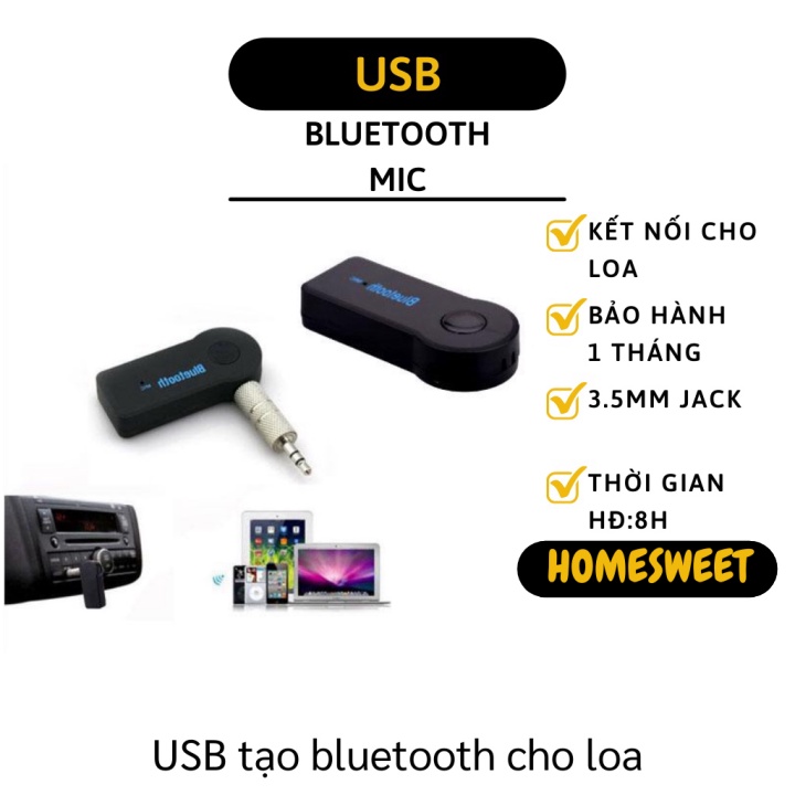 Thiết bị thu Bluetooth 3.0 cho Loa và Amply BTR302 giúp kết nối hệ thống âm thanh xe hơi và loa 2629