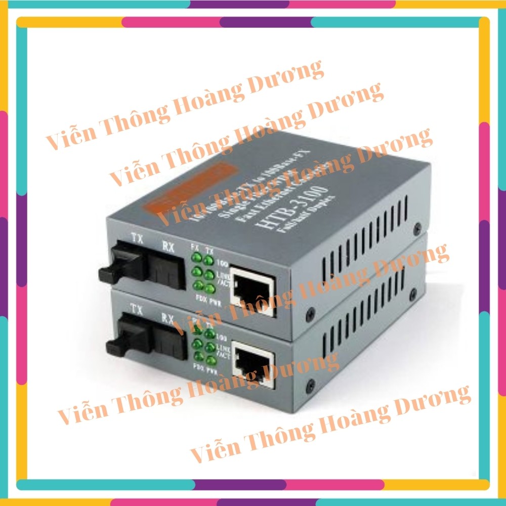 Bộ Chuyển Đổi Quang Điện Netlink HTB 3100 AB 25Km, Cặp 2 Converter quang