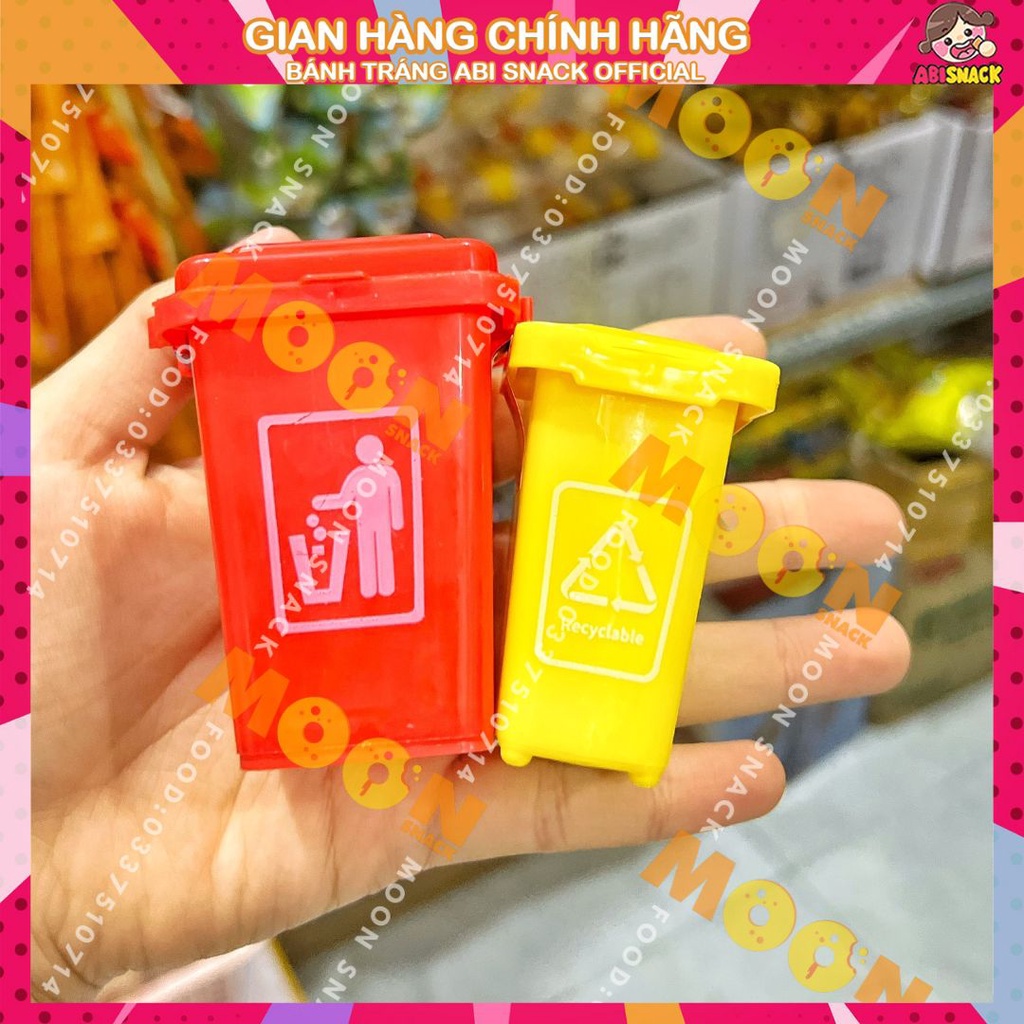 Kẹo tăm lạnh thùng rác loại nhỏ/to độc lạ dễ thương-đồ ăn vặt bánh kẹo