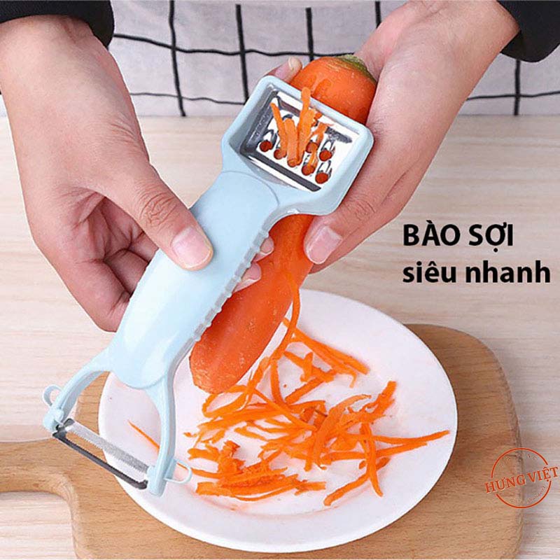 Dao bào cỡ nhỏ, nạo vỏ, gọt vỏ, bào sợi củ quả, trái cây, làm nhuyễn tỏi, loại bỏ mắt khoai tây [DAO BÀO NHỎ 2 ĐẦU]