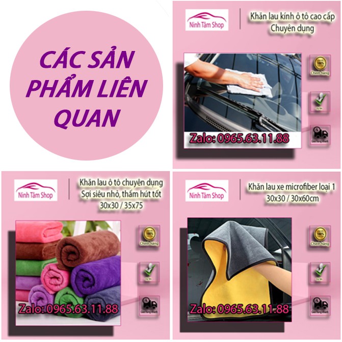 Khăn lau kính ô tô cao cấp chuyên dụng