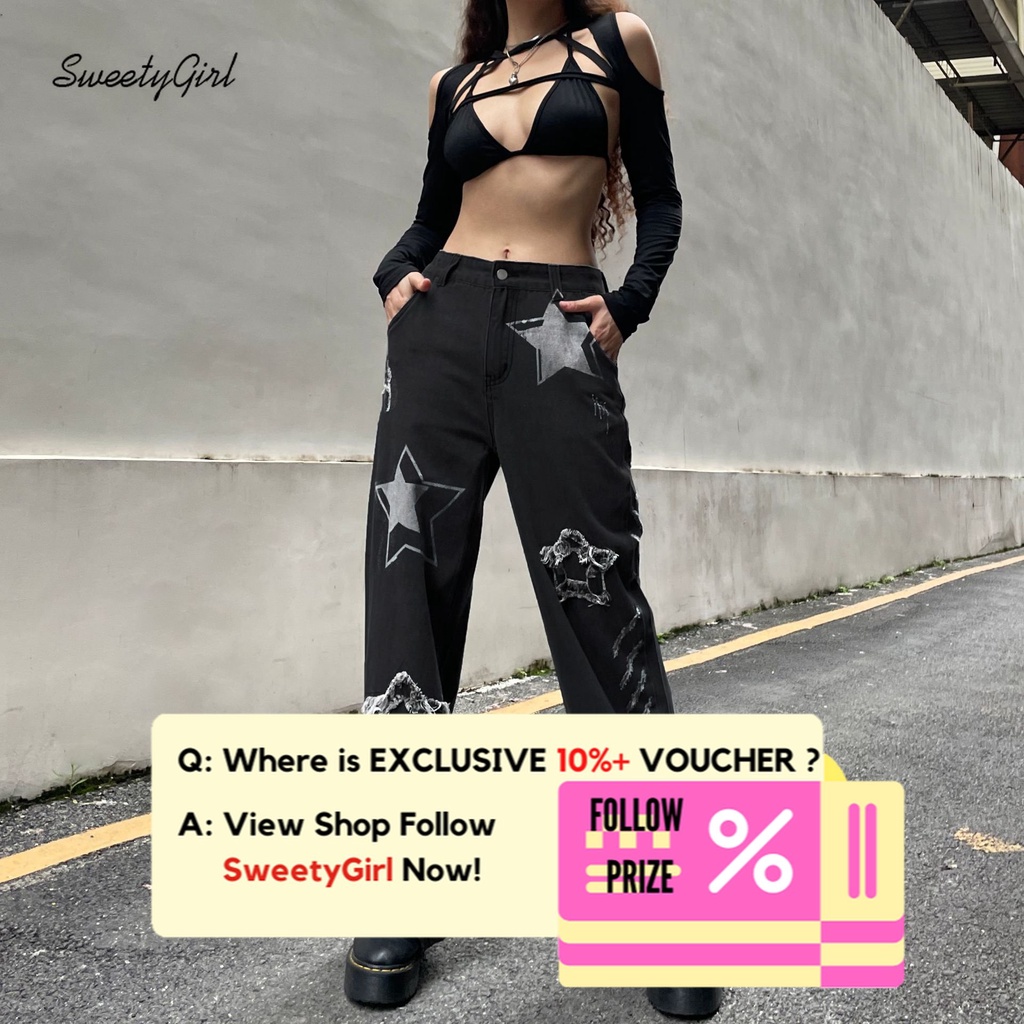 Quần Jean Dài Lưng Cao Dáng Rộng Có Túi Phối Màu Sắc Tương Phản Thời Trang 2022 Cho Nữ