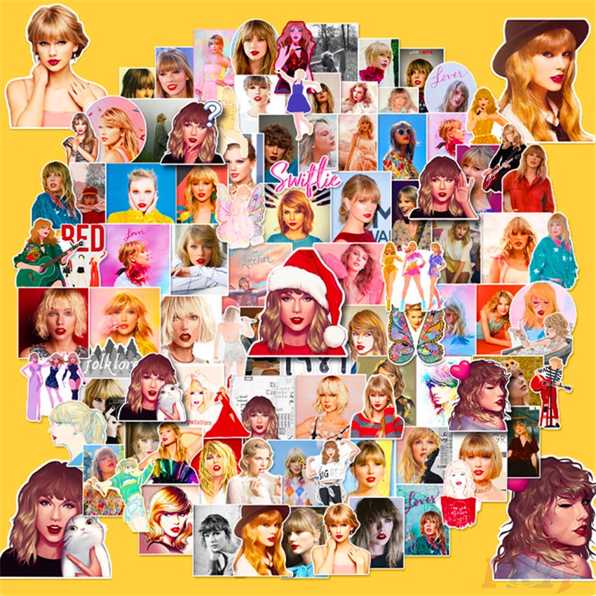 Bộ 90 Cái ❉ Hình Dán Taylor Swift ❉ Sticker Ca Sĩ Superstar Chống Thấm Nước Thời Trang