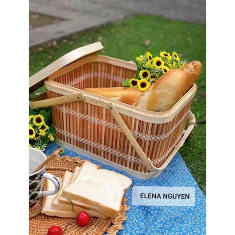 Giỏ tre làn tre đi pinic hoặc làm hộp quà tặng