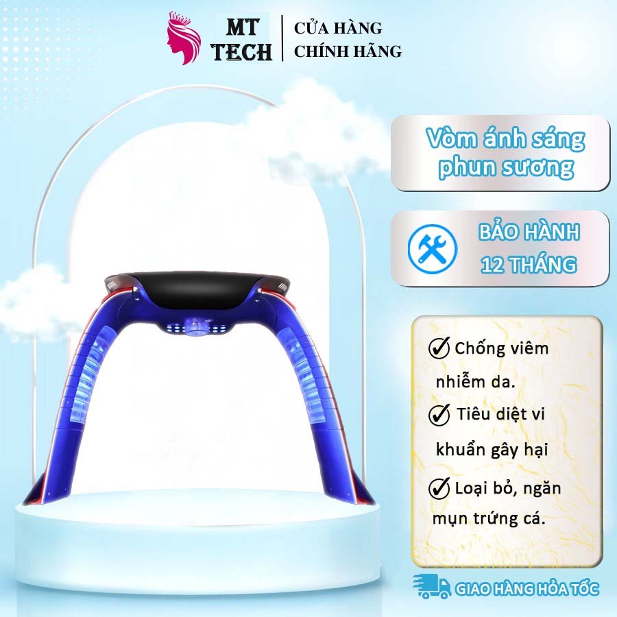 Vòm Ánh Sáng Sinh Học Phun Sương, Omega Light Hàn Quốc 7 Màu, Bảo Hành 12 Tháng