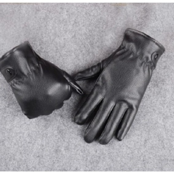 Găng tay da nam nữ lót nỉ ấm áp cảm ứng đi mưa Bodysport