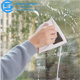Dụng cụ rửa kính 2 mặt hít nam châm tam giác, lau của kiếng chung cư, Sử dụng lực hút nam châm cực mạnh G258-RKtamgiac