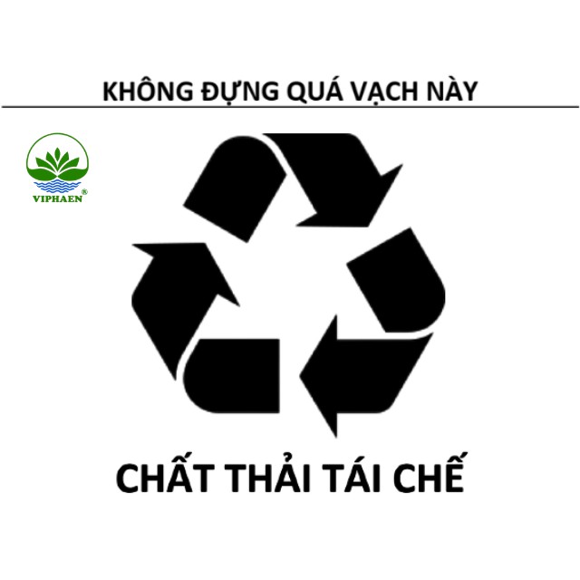 Nhãn phân loại rác theo quy định, biểu tượng cảnh báo, logo phân loại chất thải