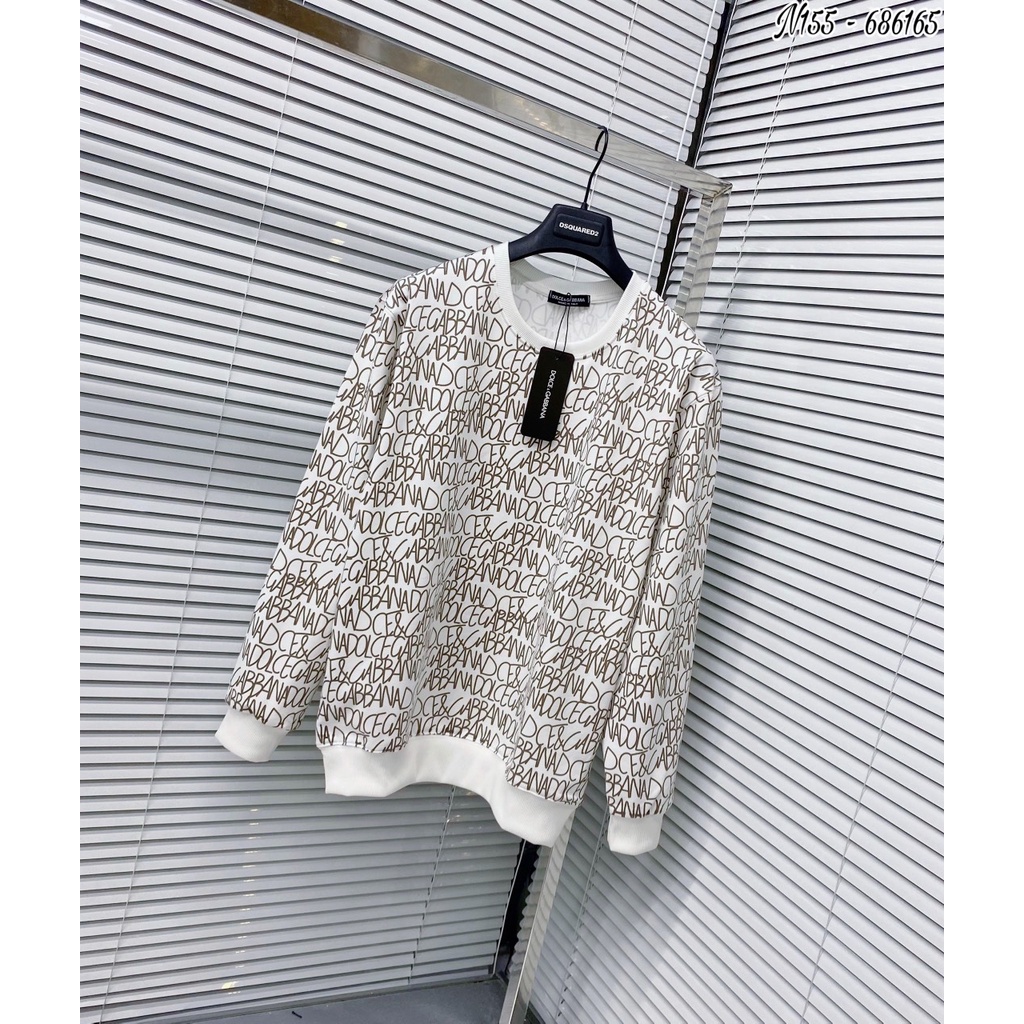 Áo Sweater Nam D&G Họa Tiết Chữ Dập Vân - Áo Nỉ Nam Nữ D&G Chất Nỉ Da Cá Ấm Áp Mềm Mịn DT FASHION MENWEAR