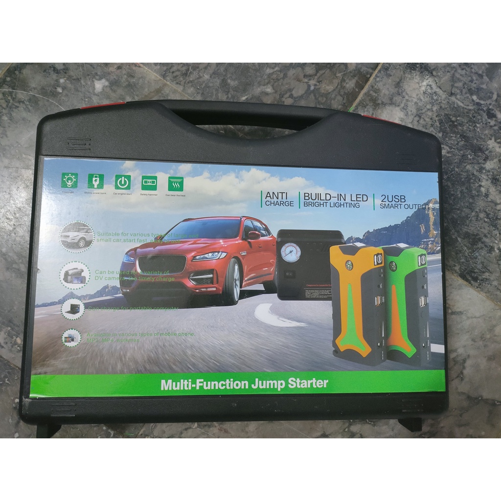 Bộ Kích Bình Đa Năng Kiêm Sạc Dự Phòng Kèm Bơm Lốp Xe, Bộ Kích Bình Ô Tô Cao Cấp | BigBuy360 - bigbuy360.vn