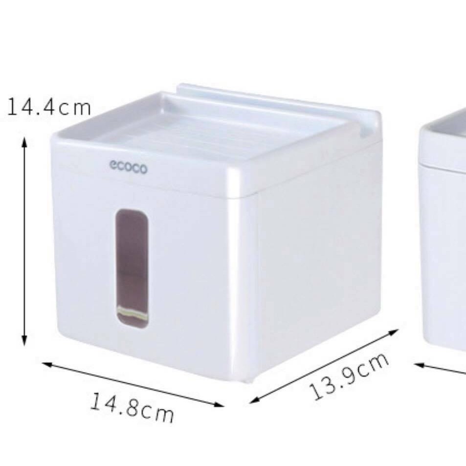 [SALE SẬP SÀN] Ống đựng giấy vệ sinh nhà tắm dính tường siêu chắc không cần khoan, mặt trên bằng phẳng để đồ tiện lợi