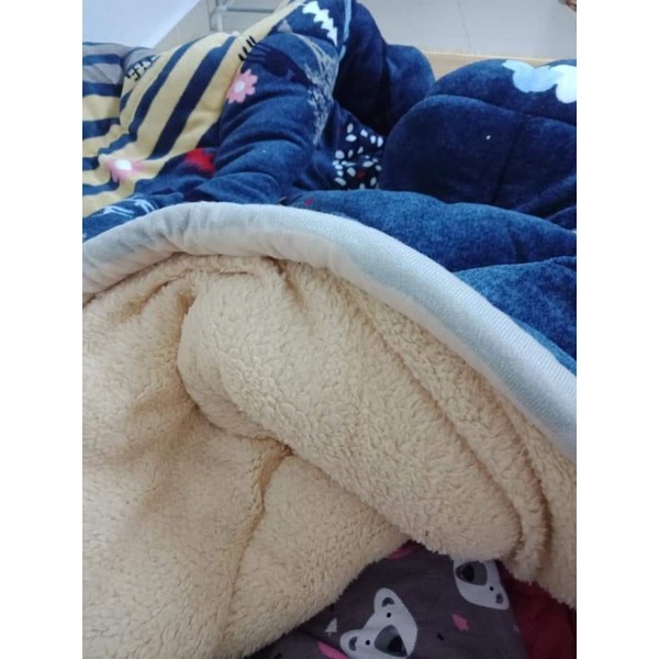 Chăn lông cừu 3 lớp nặng 2.9kg dài m9x2m1 dày siêu ấm hàng Việt Nam loại 1