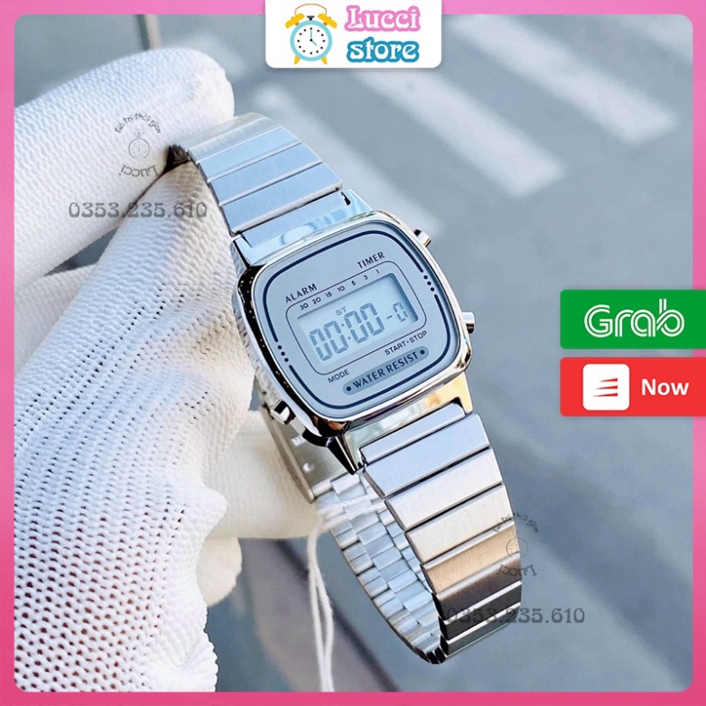 Đồng Hồ Đeo Tay Điện Tử Nữ LA670, Thời Trang ,Dây Thép Không Gỉ - đồng.hồ.thể.thao