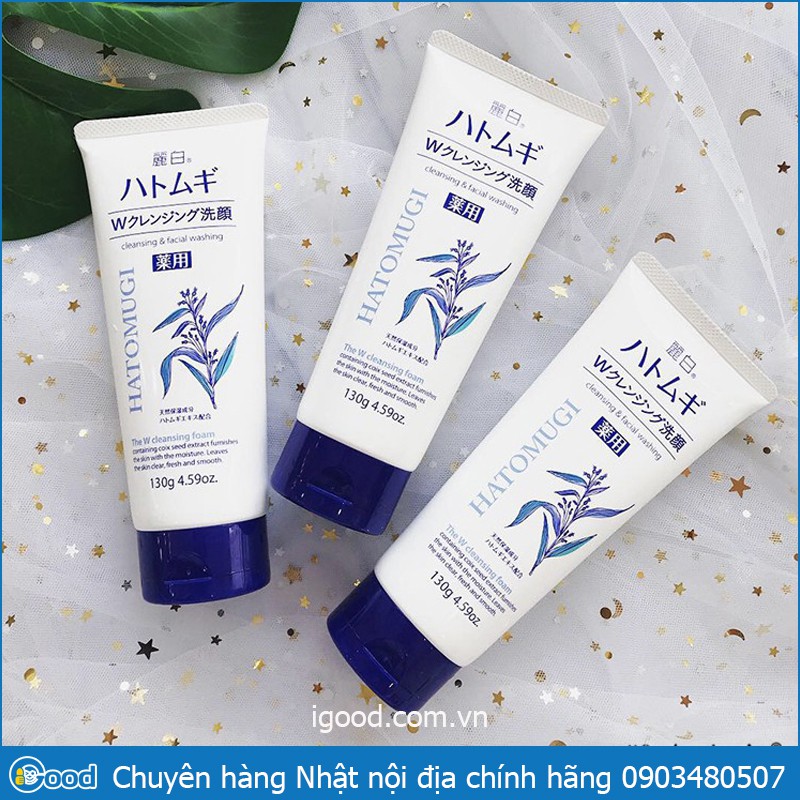 SỮA RỬA MẶT Ý DĨ HATOMUGI NATURIE NHẬT BẢN