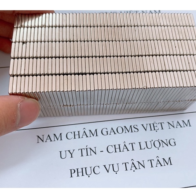 Nam châm viên trắng đất hiếm GAOMS, siêu khỏe 20x10x2mm