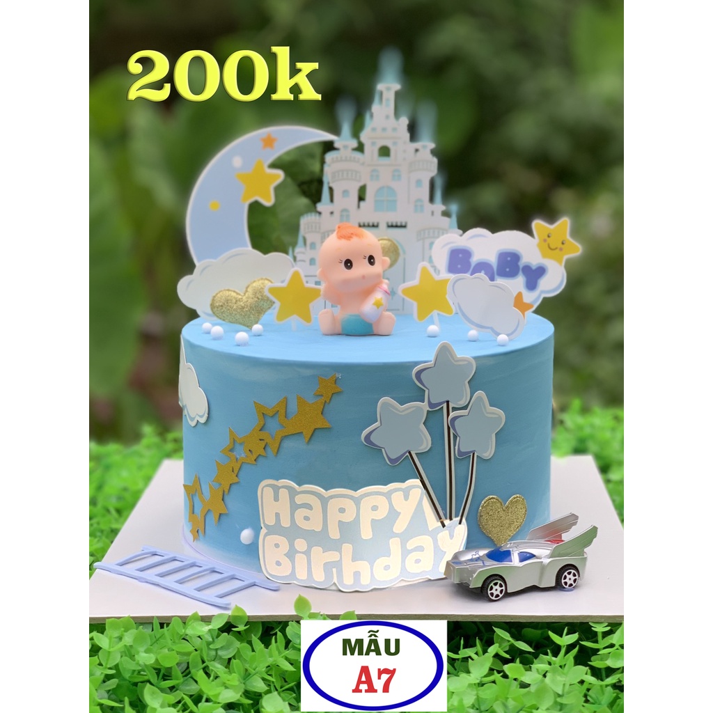 Trang trí tủ bánh -  gato giả- A7