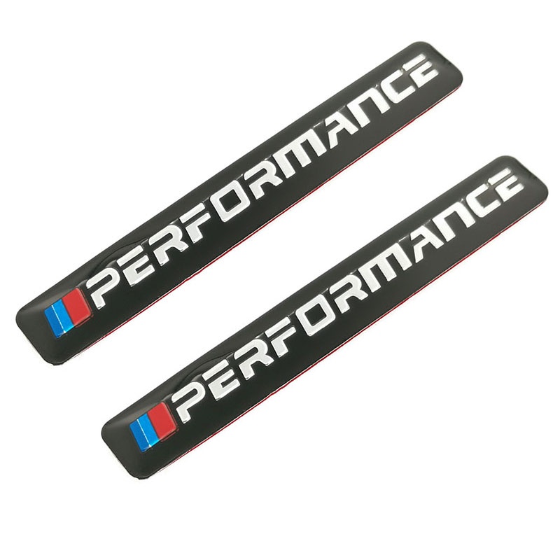 Bộ 2 Tem Nhôm PERFORMANCE trang trí xe máy,xe hơ BMW