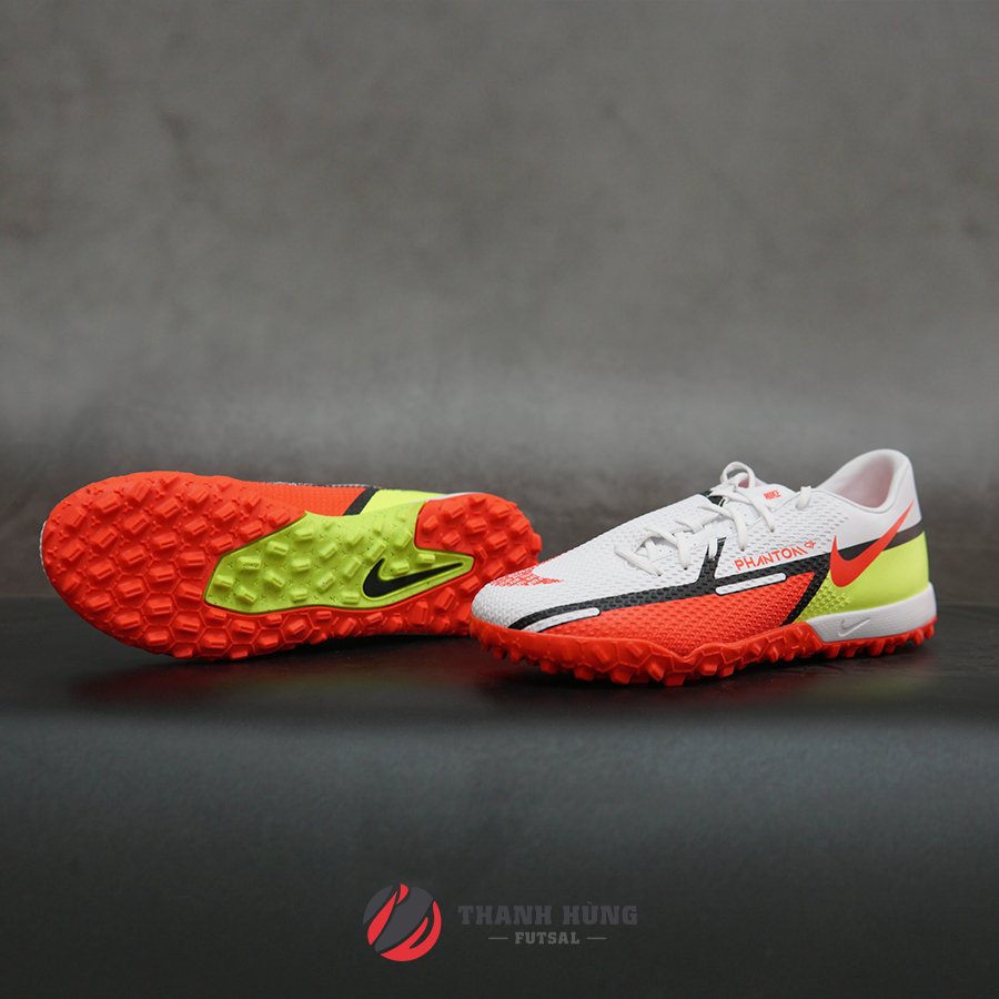 GIÀY ĐÁ BÓNG CHÍNH HÃNG NIKE PHANTOM GT2 ACADEMY TF - DC0803-167 - TRẮNG/ĐỎ/VÀNG