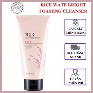 [AUTH_Korea] Sữa Rửa Mặt SRM Gạo Làm Sáng Da The Face Shop RICE WATER BRIGHT CLEANSING FOAM 150ml Dành Cho Mọi Loại Da