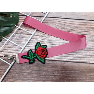MÓC KHOÁ DÂY LOVE-HOA HỒNG