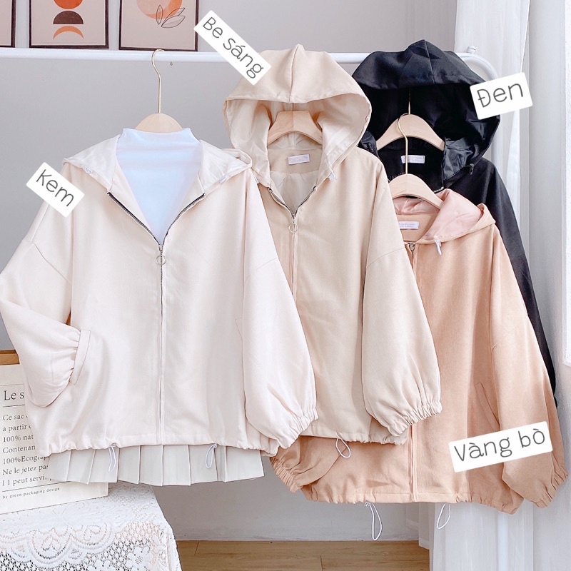 Áo khoác nhung tăm 2 lớp