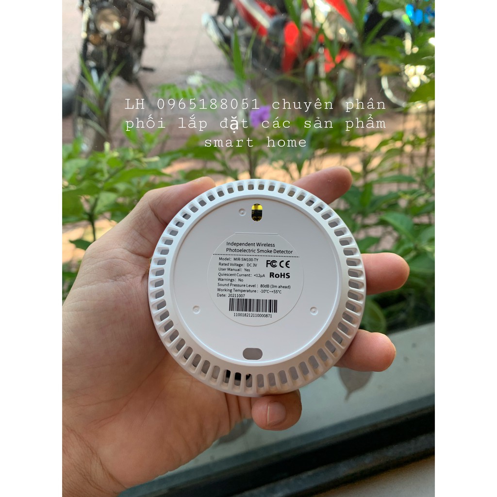 Cảm Biến Khói Tuya Smart.Báo Cháy Zigbee Tuya 2021