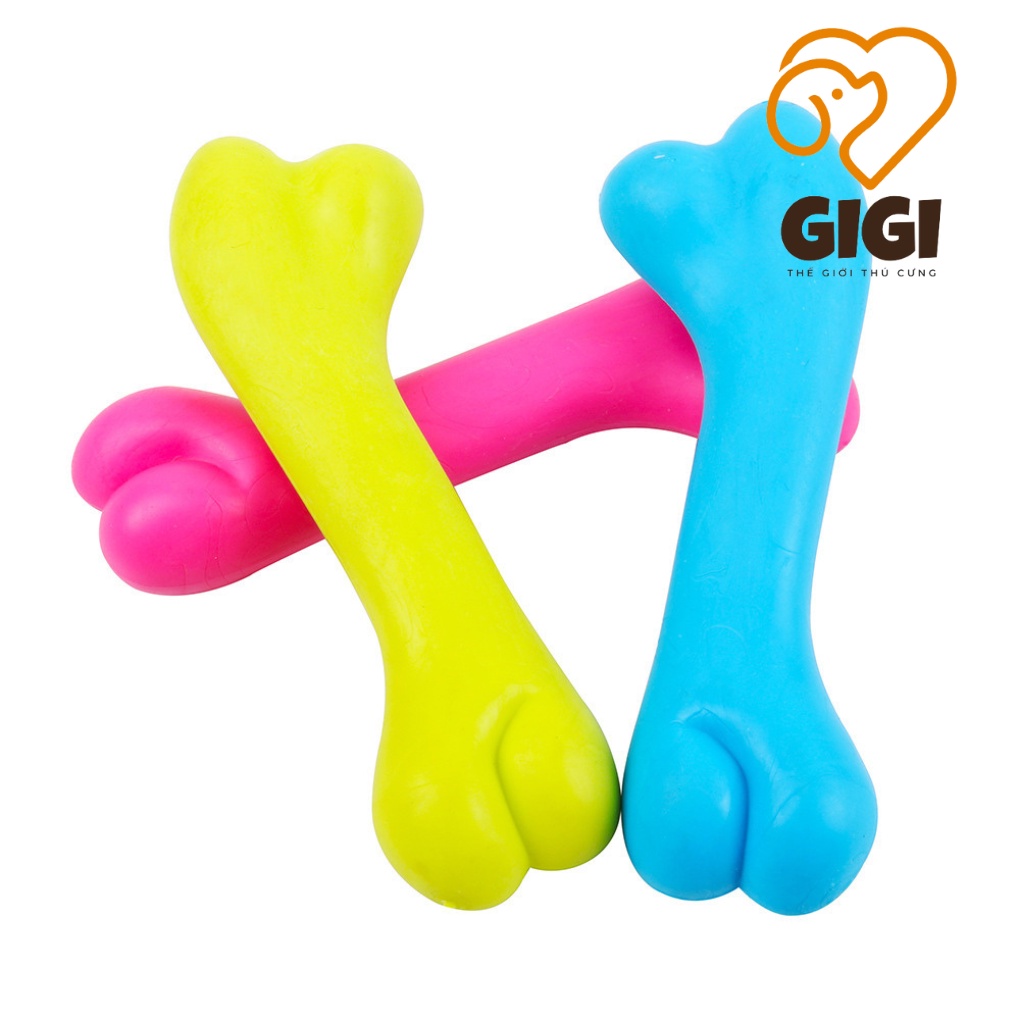 Xương cao su tự nhiên cho chó gặm sạch răng tăng cường sức khỏe phụ kiện thú cưng - GiGi Pet Shop