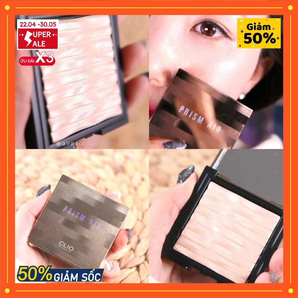 [Chính hãng] Phấn bắt sáng siêu mịn Clio Highlighter Prism Air 7g
