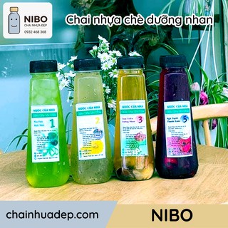 [Chai đựng chè dưỡng nhan] 30 chai tháp vuông 500ml đựng tuyết yến, nhựa đào
