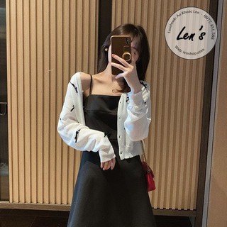 ÁO KHOÁC MỎNG ĐÍNH NƠ DÁNG CROPTOP