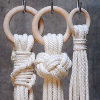 Vòng gỗ làm macrame