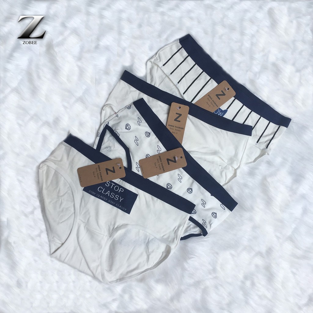 ZOBEE Combo 4 quần lót nữ cotton hàng đẹp | BigBuy360 - bigbuy360.vn