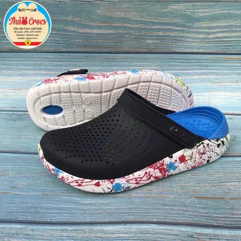 Dép sục Literide Cross đế loang, đế vảy Sơn, đế camo siêu mềm êm cho cả nam và nữ