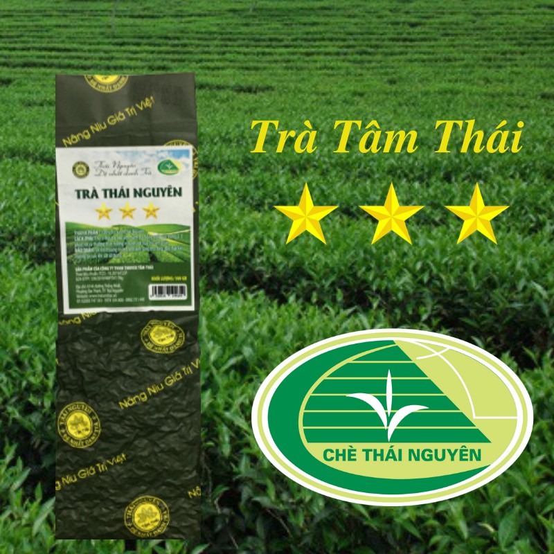 Chè Thái Nguyên Móc câu 500g (5 gói 100g) Trà Tâm Thái 3 Sao Trà Xanh Thái Nguyên Móc Câu 500g