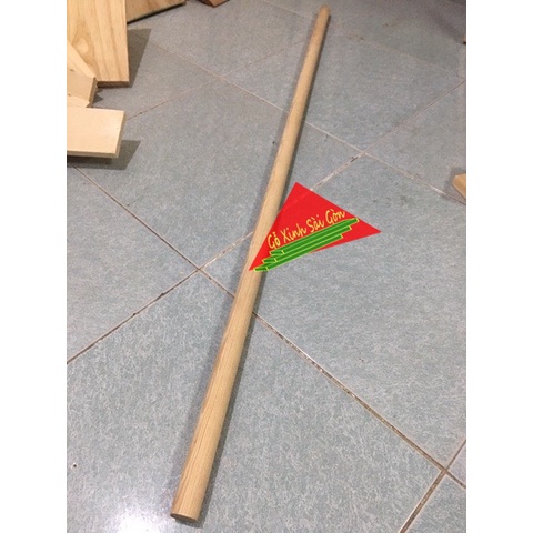 Thanh gỗ tròn to, phi 3cm dài 1m làm chân bàn, chân ghế, cây treo đồ...