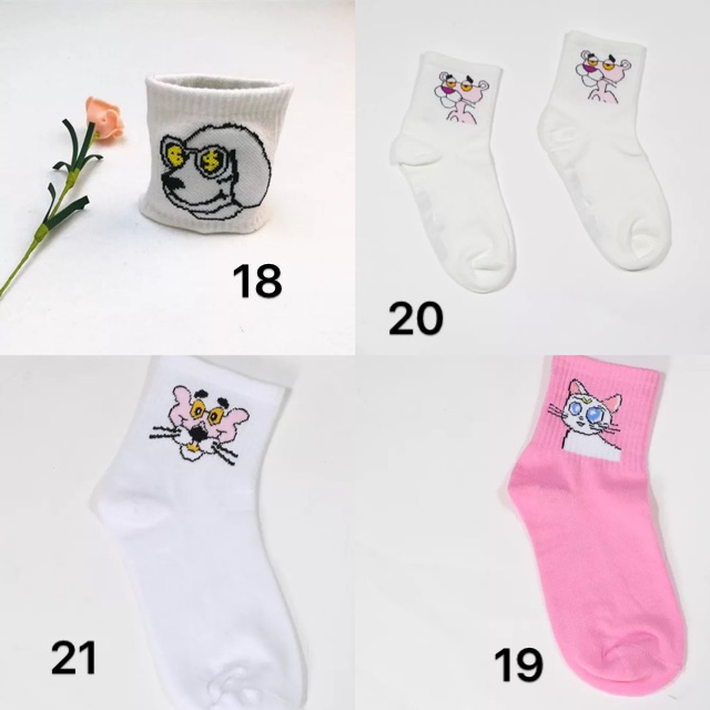Tất vớ nữ bo chun unisex hoạt hình