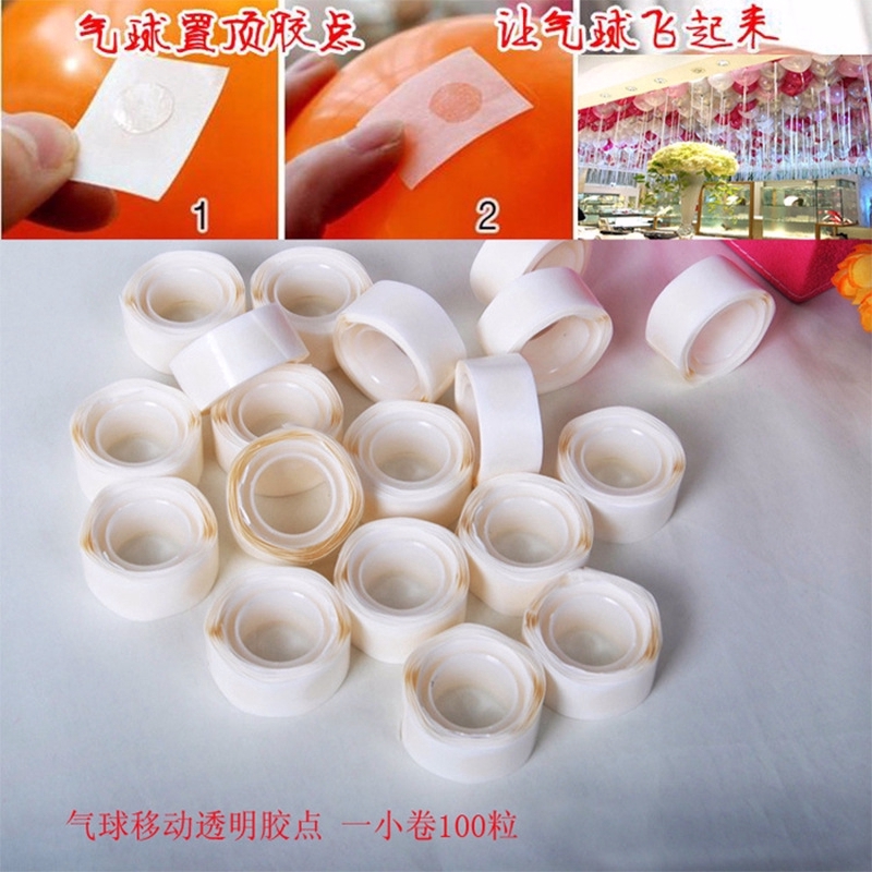 100 Điểm Keo Dán Chấm Bi Trong Suốt rol