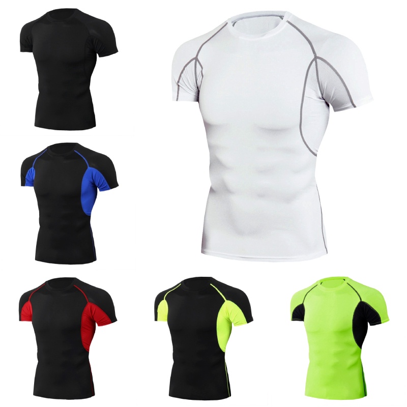 Áo Thun Đua Xe Đạp Tay Ngắn Thấm Hút Tốt Cho Nam Size S-3Xl !