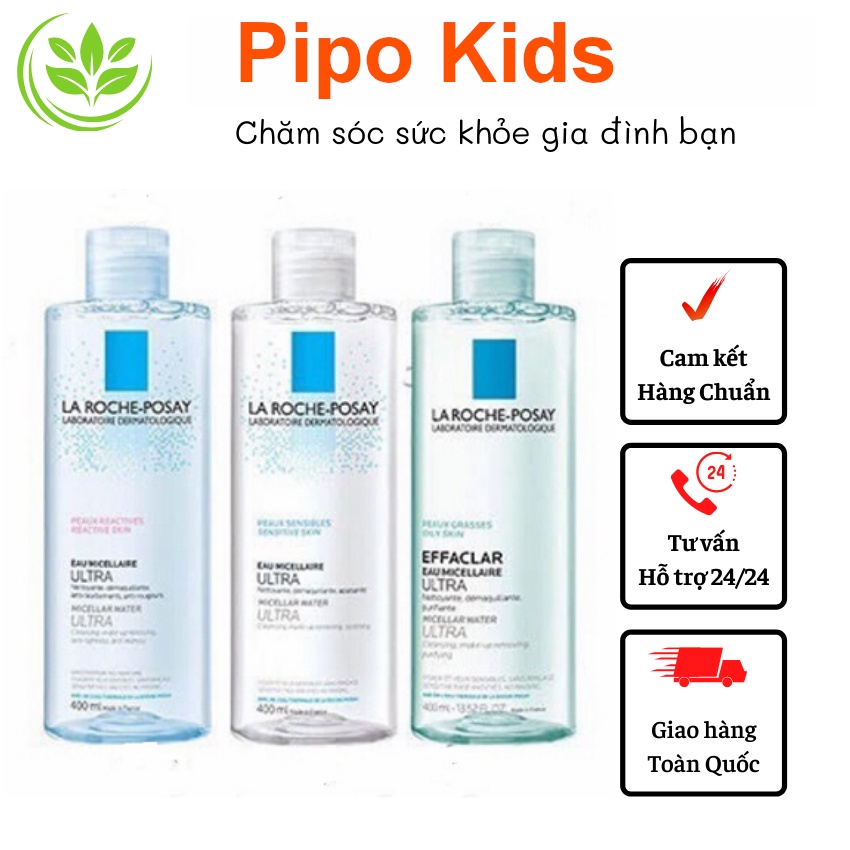 Nước Tẩy Trang La Roche Posay Dành Cho Da Dầu, Nhạy Cảm, Mẫn Cảm Micellar Water Ultra 400ml