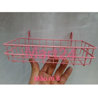 giỏ cài lưới sắt. giỏ treo khung sắt trang trí