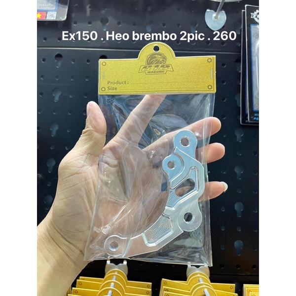 PÁT CNC HEO 2 PIS ĐỐI XỨNG , BREMBO , FANDO , ADELIN size ZIN 245mm / 260mm / 267mm cho EXCITER 150 / EX150